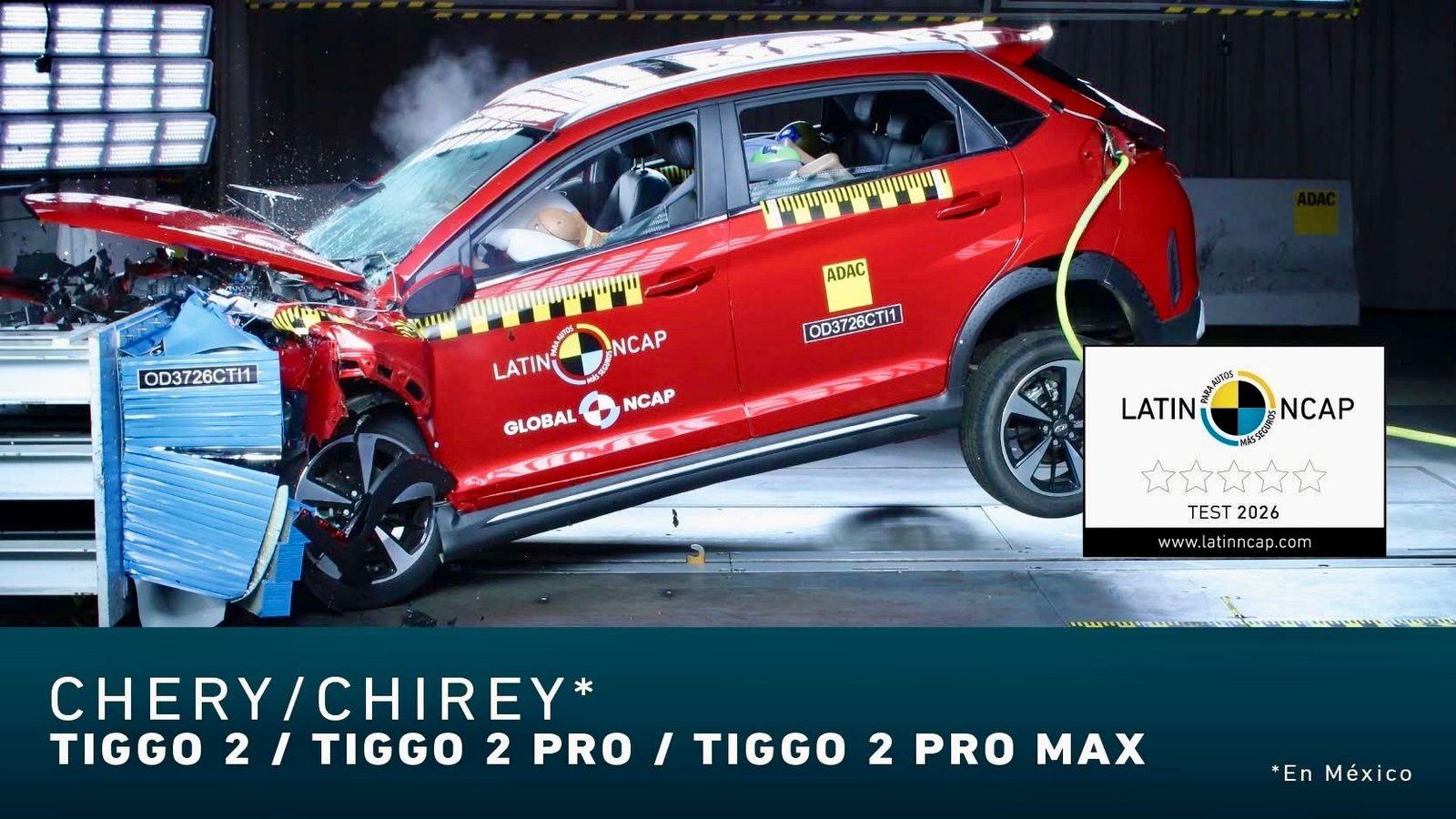 Ojo, ¿viajas con tu familia? Tiggo 2 Pride Chirey obtiene 0 estrellas de seguridad.